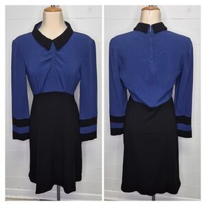Marc By Marc Jacobs Blue And Black Dress Size 6